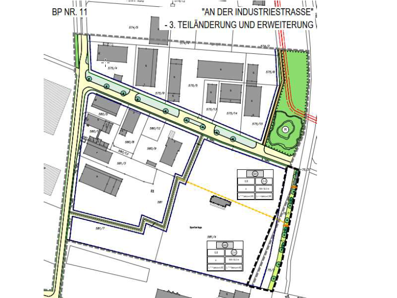 Bebauungsplan Nr. 11 An der Industriestraße 3. Teiländerung und Erweiterung; BK vom 22.03.2024